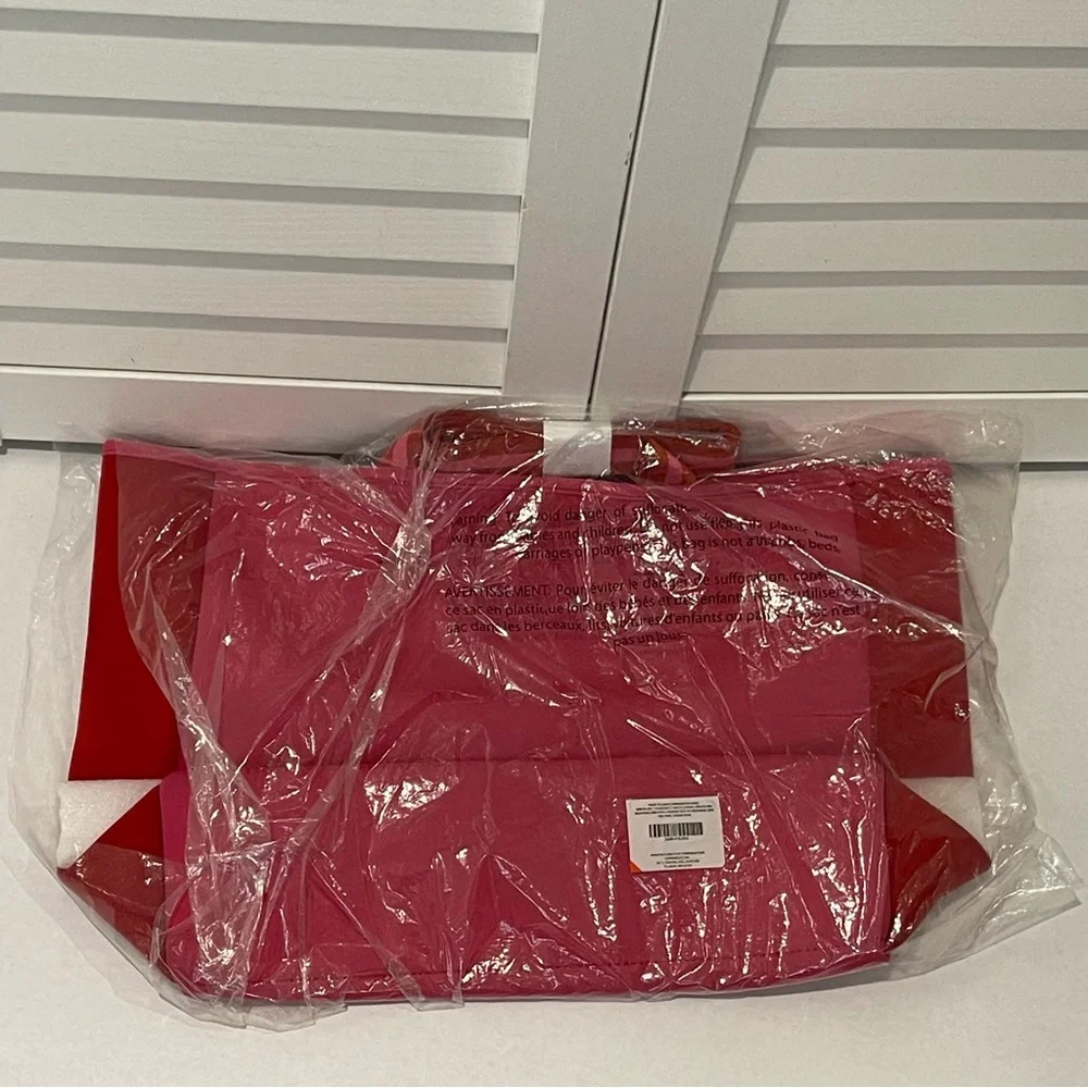 SUMMERSALT‎ Beach Tote Hand Bag Neoprene Red Pink/Rough Rose Color - NEW